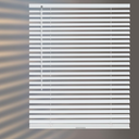 HIDODO Aluminum Mini Blinds for Windows Cordless Horizontal Window Shades for Light Adjustment, Metal Venetian Blinds Waterproof for Bedroom, Bathroom, 30" W x 48" H, White