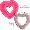 Rose Heart Wreath Fondant Chocolate Candy Silicone Mold Cake Decorating Baking Pastry Tools Soap Mould Resin Polymer Clay Mold