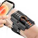 Cell Phone Running Armband - Detachable & 360 Rotatable Universal Cellphone Arm Band for iPhone 17 16 15 14 13 Pro Max Plus Samsung Galaxy Note S24 S23 for Workout Exercising Walking Jogging