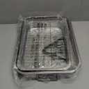 2 Pcs 12.7"15.5" Stainless Steel Roasting Pans with Handles, Baking Pan for Oven with 2 Pcs Flat Racks, Heavy Duty, Dishwasher Safe Rectangular Lasagna Pan with Handles for Turkey Chicken, Silver