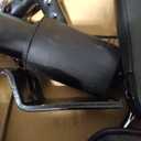 COMHOMA Big and Tall Office Chair, High Back Leather Gaming Chair with Footrest, Executive Ergonomic Office Chair with Pocket Spring Lumbar Support and with Outward Fixed Soft Armrests (Deep Black)