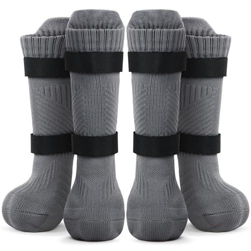 LOOBANI Dog Socks for Outside to Prevent Licking Paws, Dog Socks for Winter Hot Pavement, Dog Booties for Medium Senior Dogs, Dog Boots & Paw Protectors with Straps, M