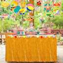 35Pcs Summer Pool Beach Hanging Swirl Decor, Hello Summer Beach Party Decorations, Hawaiian Luau Themed Swirls Streamers Ceiling Supplies for Boys Girls Kids Baby Shower