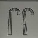 Operitacx 2 Pcs Wire Wreath Frame, 12 Inch J Shaped Metal Wreath Form for Crafts & Floral, Wedding, Christmas Front Door Decoration Home Party DIY Crafts Supplies