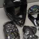 SPARK DOT Youth Motocross Helmet Kids Dirt Bike Helmets - Full Face, Lightweight & Breathable for Off-Road E-Bike BMX MX ATV (with Gloves Goggles Mask) 4Pcs Set, Large(59-60cm), Grey