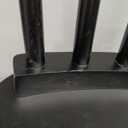 Black Windsor Dining Chairs Armless Spindle Back Solid Rubber Wood Set of 1