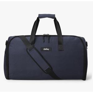Halfday Convertible 2-in-1 Garment Duffel Weekender Bag 45L | Wrinkle-Free Travel, Hanging Suit Compartment, Shoe Pockets, Trolley Sleeve. Durable & Water-Resistant Carry-On, Marine