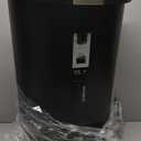 simplehuman 50 Liter / 13 Gallon Semi-Round Kitchen Step Trash Can with Secure Slide Lock, Black Plastic