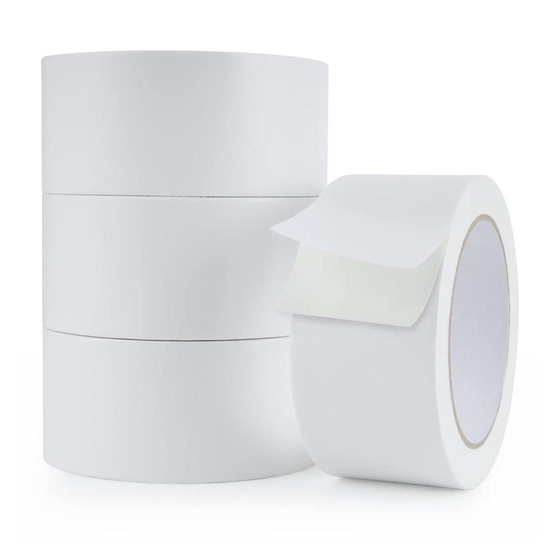 Lichamp Double Sided Carpet Tape 2" x 44 Yards, Hardwood Floors Carpet Tape for Area Rugs On Carpet Tile Stickers Rug Gripper Tapes, 11 Yards x 4 Rolls