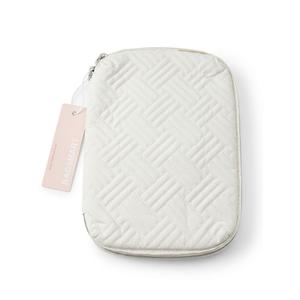 BAGSMART Organizer Travel Case, Small  Organizer Bag for Essential, Off White