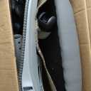 Sweetcrispy Office Computer Desk Chair, Ergonomic Mid-Back Mesh Rolling Work Swivel Task Chairs with Wheels, Comfortable Lumbar Support, Comfy Flip-up Arms for Home, Bedroom, Study, Student, Gray 