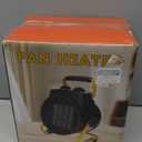 Dura Heat EUH1465 Electric Forced Air Heater with Pivoting Base 5,120 BTU, Yellow (8.5" Height)