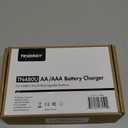 Tenergy TN480U 8-Bay LCD Display Fast Charger for NiMH/NiCD AA AAA Rechargeable Batteries with Mirco USB and USB Type C Input for AA and AAA Rechargeable Batteries