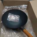 YOSUKATA 13.5" Carbon Steel Wok Pan  Pre-Seasoned Flat Bottom Pow Wok for Stir Fry, BBQ, Grill & Camping  Traditional Japanese Chinese Cookware  Compatible with Induction, Electric, Gas, Open Fire (34cm)