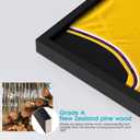 16x20 Small Shadow Box Frame, Jersey Frame Display Case with Grade A Natural Pine Wood Acrylic Front Jersey Frame for Soccer Basketball Baseball Shirts, Black