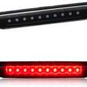 Third 3rd Brake Light LED for 2011-2017 Jeep Grand Cherokee/Dodge Durango, High Mount Rear Brake Lights Assembly for 2007-2016 Jeep Compass, Waterproof Center Cab Lamp Stop Light (Black)