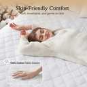 Beautyrest Cotton Heated Mattress Pad - Bed Warmer with 20 Heat Settings Controller, Auto Shut Off Timer, All Around Elastic Deep Pocket, UL Certified, Machine Washable, White Twin XL