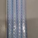 8 Pack 10 Inch Baby-Blue Spiral Taper Candle Set, 7/8 Inch Unscented Driples Candlesticks for Home Decoration, 6-7 Hours Burn