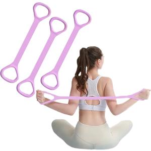 Figure 8 Resistance Band with Handles, Elastic Bands for Working Out,Arm,Back,Shoulder Training Elastic Ropes,Exercise Equipment for Yoga, Pilates,Physical Therapy Stretching