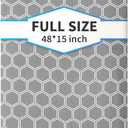 Full Size Ironing Board 57" L X15 W, Large Wide Sturdy Ironing Board with Iron Rest, Foldable Adjustable Iron Board with Heat Resistant Cover, Enhanced Stability (Silver Gray)