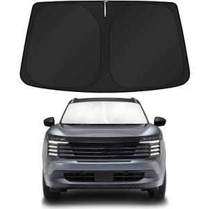 KUST Windshield Sun Shade for Chevy Chevrolet Equinox EV 2024-2025 2026 Custom Fit Sunshade Foldable Sun Protectors Interior Accessories Blocks UV Rays