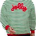Christmas Sweatshirts for Men Jolly Crewneck Sweater Xmas Long Sleeve Pullover Top Mens (XL)