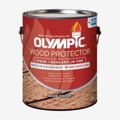 OLYMPIC® Wood Protector Solid Color Stain + Sealant
