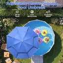 5.7ft Above Ground Pool Umbrella with Bar Cup Holder and Rust-Proof Clamp
Heavy-Duty Rust-Proof Clamp for Rectangular & Oval Metal Frame Pools – UV Protection Sunshade for Patio, Deck, & Backyard