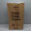 Diaper Dekor EKO MINI Diaper Pail, White, ONLY Eco-Friendly Diaper Pail Made with 70% Recycled Materials, Hands-Free: StepDropDone, Cost-Effective Refill System