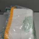 UUJOLY Plastic Storage Baskets with Handles, Shower Caddy Shelf Organizers Basket for Bathroom, Kitchen, Dorm Room, Yellow (1 Pack)