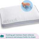 Sleep Innovations Customizable Comfort Gel Memory Foam Pillow, Standard Size, Tencel Cover, Side, Stomach, and Back Sleepers, Soft-Medium-Firm Adjustable Support