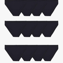 Fruit of the Loom Women's Eversoft Cotton Underwear Multipacks, Tag Free & Breathable,  12 Piece, Black, Size 6