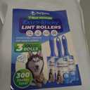 PetLovers Extra Sticky Lint Roller Value Set 300 Sheets for Pet Hair Removal, Dog and Cat Lint Remover 3 Pack