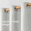 BGment Curtains 45 Inch Length 2 Panels Set for Bedroom, Grommet Thick Linen Look Burlap Textured Light Filtering Privacy Window Drapes for Farmhouse Living Room, 42 x 45 Inch, Light Grey