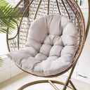Egg Chair Cushion Replacement for Hanging Egg Chair Thicken Comfortable Hanging Chair Cushion Outdoor Grey(Only Cushion) Hammock Chair Cushion