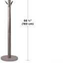 Umbra Flapper Coat Rack, Clothing Hanger, Umbrella Holder, and Hat Organizer, Great for Entryway, Grey