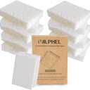 12 Pack Dishwashing Sponges Natural Cellulose Sponges Plant Based Resilient and Reusable Soft Dish Sponges for Washing Dishes DIY Craft Sponge for Fun (White)