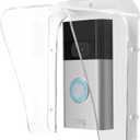 Doorbell Rain Cover Weatherproof Compatible for Ring/Blink/Google Nest Video Doorbell, Large Acrylic Doorbell Cover Protector for Outside Camera Doorbell/Door Keypad/Attendance Machine