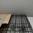 Sweetcrispy Medium Dog Crate with Divider Panel, 30 Inch Double Door Folding Metal Wire Dog Cage with Plastic Leak-Proof Pan Tray, Pet Kennel for Indoor, Outdoor, Travel