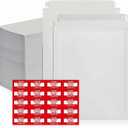 180 Pack 12.75x15 Inches Rigid Mailers Self Adhesive White Cardboard Mailers Used as Mailing Supplies for Mailing Documents, Photos, CDs, Magazines and Literature, Pack of 180
