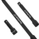 DURATECH 1/2" Drive Impact Extension Bar Set, 3-Piece Socket Extensions, 3, 6 and 10 Length, Premium CR-V Steel