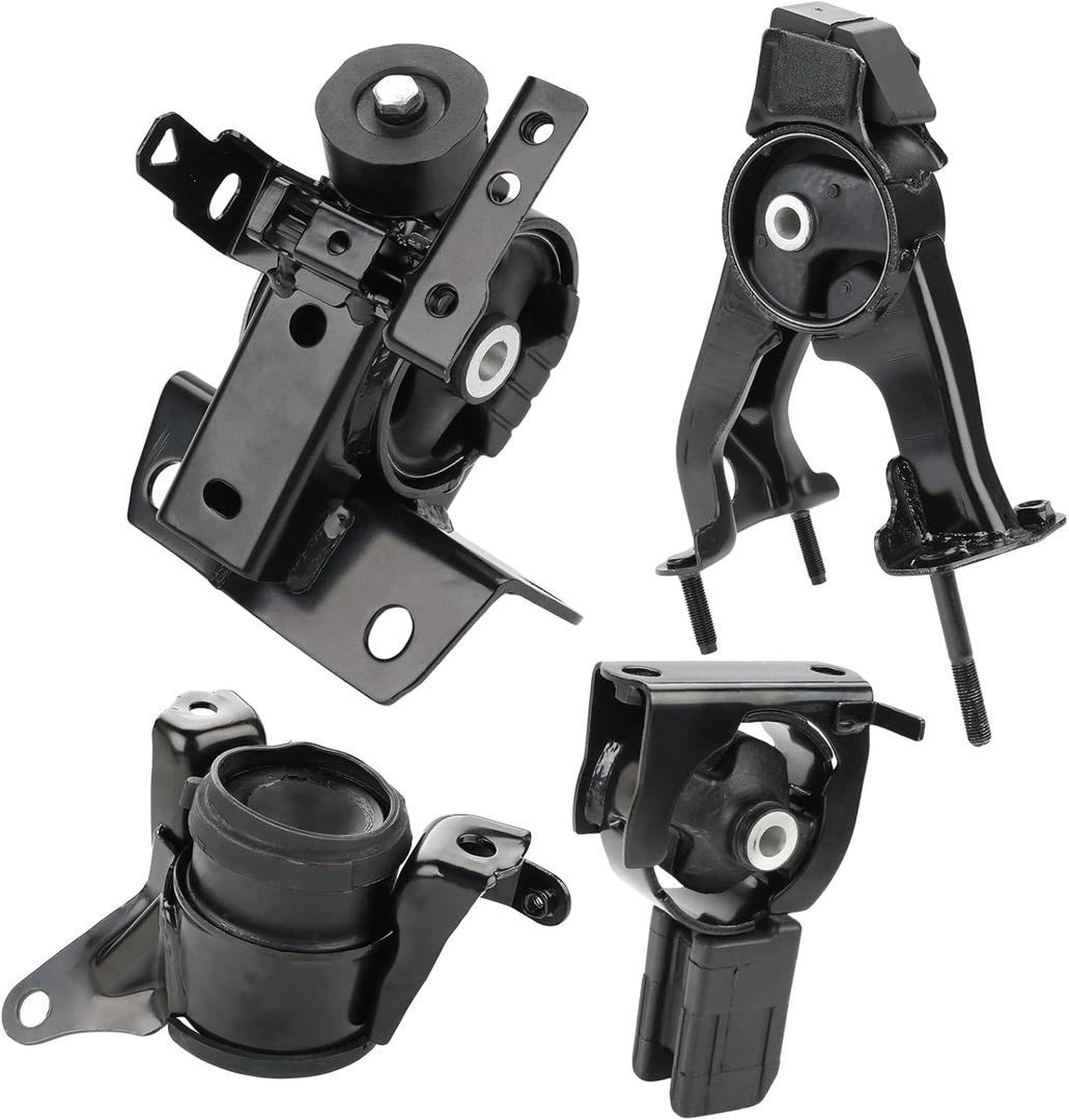 JDMON 4Pcs Engine Motor & Transmission Mount Kit Replacement for 2005-2010 Scion TC 2.4L Automatic Trans Compatible with A62033, A4219, A62037HY, A72010, A72012