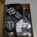 Dog Socks 12 Pack to Prevent Licking Paws, Anti Slip Dog Booties and Paw Protectors for Hardwood Floors Hot Pavement, Suitable for Small Senior Dogs - Size Small (Black and Grey)