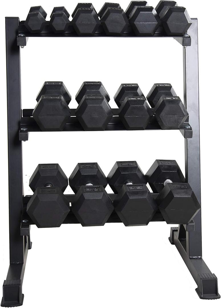 CAP Barbell Dumbbell Set with Rack | Multiple Options 280 lb, 550 lb & 1200 lb
