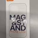 QTlier case for iPhone 14pro, 360 Rotatable Ring Stand, Raised Camera Frame, Shockproof Lilac