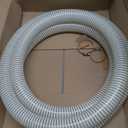 1 1/2 "-12 Ft Pool Filter Pump Connection Hose Premium Kink Free PVC Swimming Replacement Tube for Above Ground Pools, Includes 2 Hose Clamps and Can Be Cut as Needed
