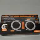 HORUSDY Multi-Use Siphon Transfer Pump Kit Hand Fuel Pumps for Gas Oil Water with Air Hose, Portable Manual Fuel Transfer Pump for Boat, Car, RV, Emergency, Lawn Mower Fluid Drainage