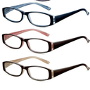 Reading Glasses Blue Light Blocking, 3-Pack Reading Glasses for Women with Comfort Spring Hinges, Anti UV/Glare Readers 4.00
