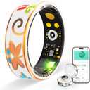 Smart Ring Health Tracker, for men and women, equipped with heart rate monitor, sleep tracker, 8 exercise modes, step counter, 5-7 days battery life, no subscription fee, IP68 waterproof R18 (8)