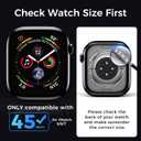 Tempered Glass Screen Protector Compatible with Apple Watch (45mm)